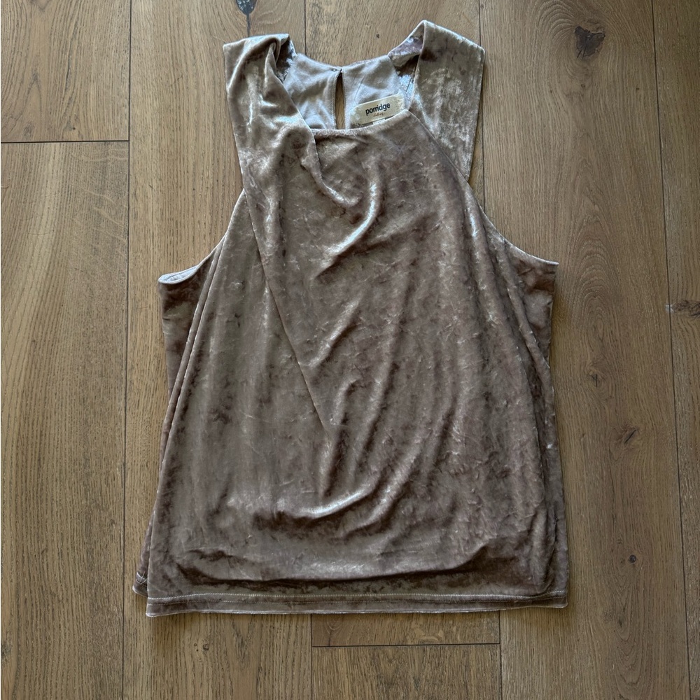 Anthro Velvet Top
